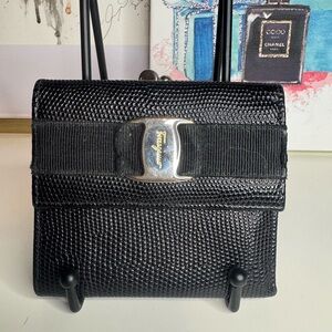 Ferragamo Wallet with Gold Hardware